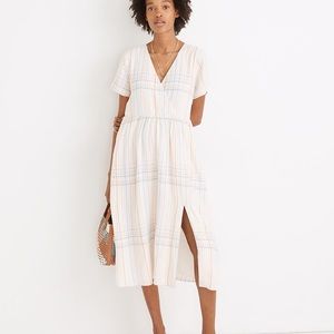 Madewell Clara Midi Dress in Plaid